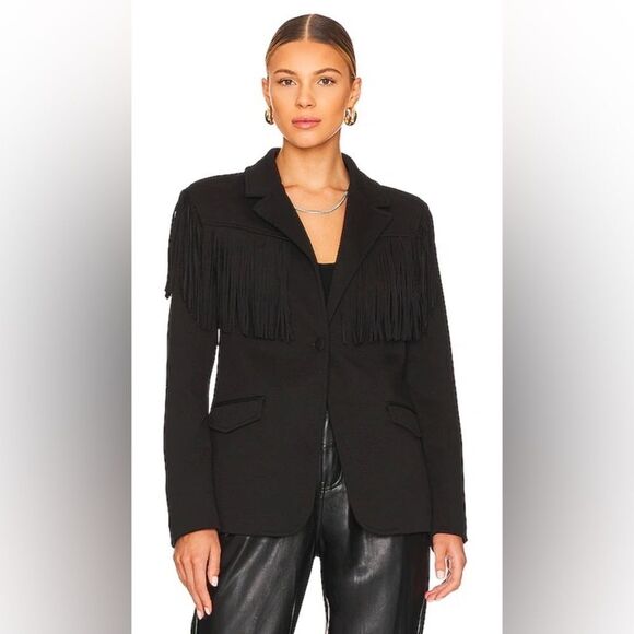 Fringe Shoulder Jacket in Show Stopper BLANKNYC Size XS (flaw) - Picture 1 of 8
